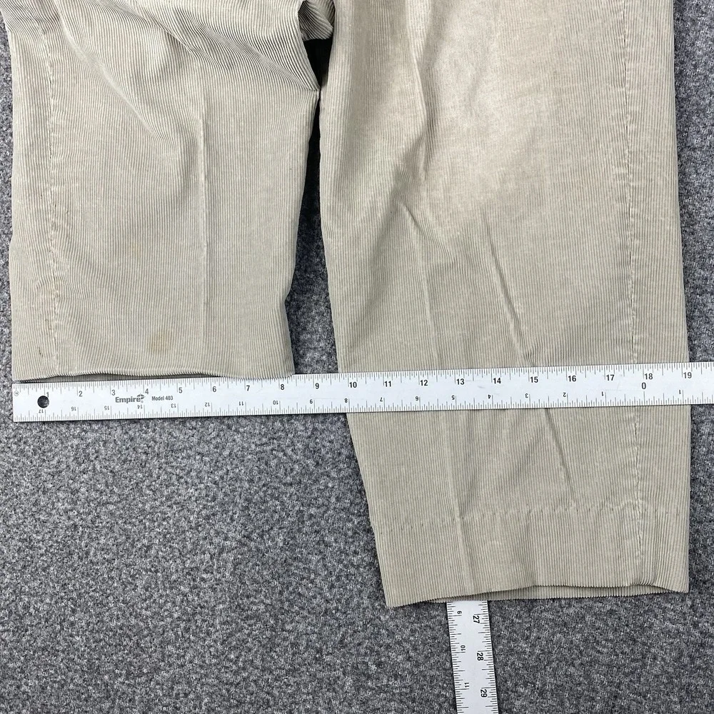 Eddie Bauer Men's Corduroy Pants Pleated 31‎ Brown 80's hipster wide leg Vintage
